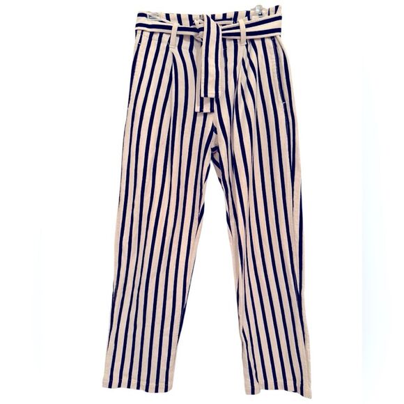 Polo Ralph Lauren Natural Striped straight leg thick cotton Pants - Picture 1 of 5